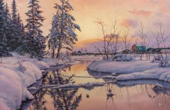 Volya Alexander . Winter River, Dawn