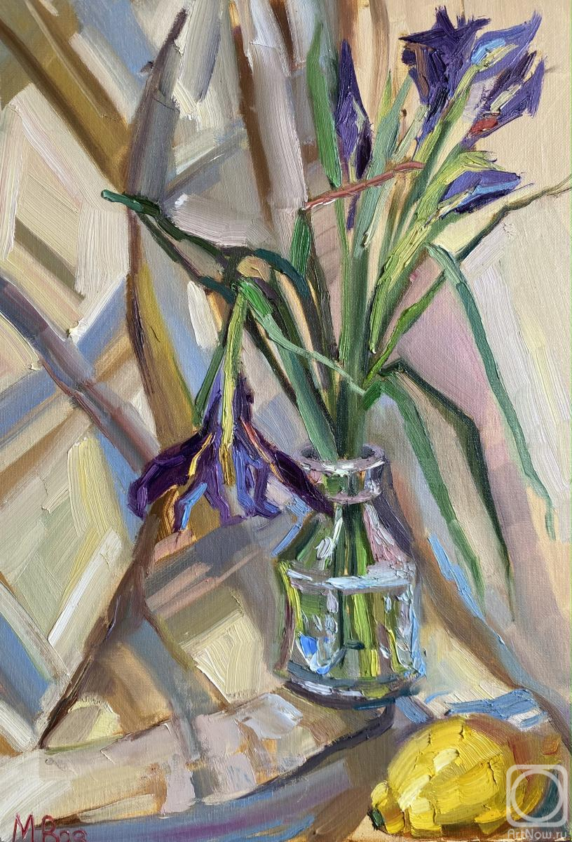 Bogdanova Mariya. Still life with irises