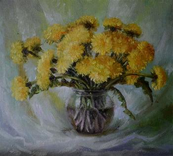 Bouquet of dandelions (Dandelions In Painting). Bakaeva Yulia