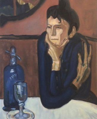 Copy of Picasso's "The Absinthe Lover" ( ). Ageeva Rimma