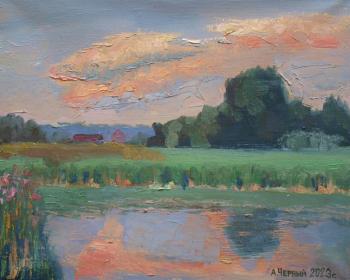 An evening cloud.Kolychevsky pond ( ). Chernyy Alexandr