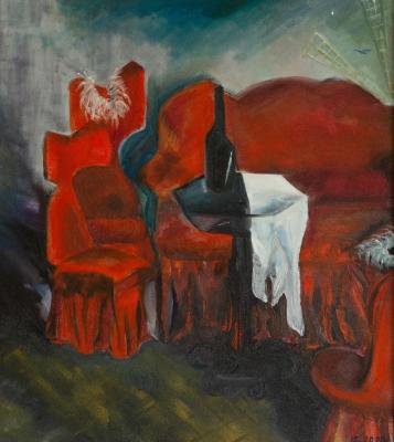 Red Furniture. Interpretation by R. R. Falk (Entourage). Mahotkina Larisa