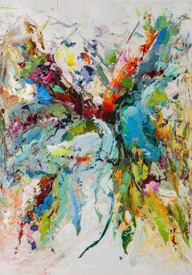 Flight of a butterfly (Butterfly Oil Painting). Rodries Jose