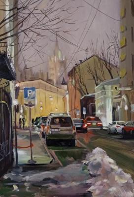 Moscow. Evening (Moscow Lane). Korolev Andrey