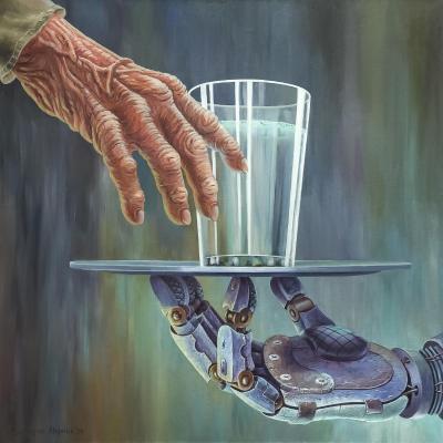 Glass of water (Cyberpunk). Zhornik Viktoriya