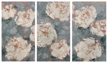 Peonies (triptych) (Abstract Paintings). Skromova Marina