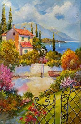 Blooming shore (Painting House On The Shore). Iarovoi Igor
