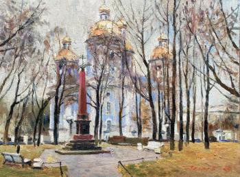 Painting "Nikolsky Square". Chelyaev Vadim