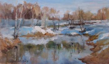 End of March (Oil Painting Moscow). Serebrennikova Larisa