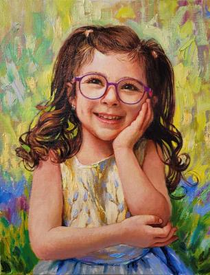 Milasha (Children S Oil Portrait). Simonova Olga