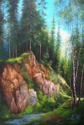 Forest (Oil Painting Landscape Pine). Korableva Elena