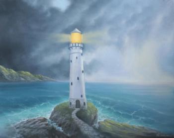 Against the Storms (Ocean Oil Painting). Samusheva Anastasiya
