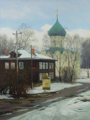 March in Pereslavl-Zalesssky (City Landscape In Oil). Lemehov Igor