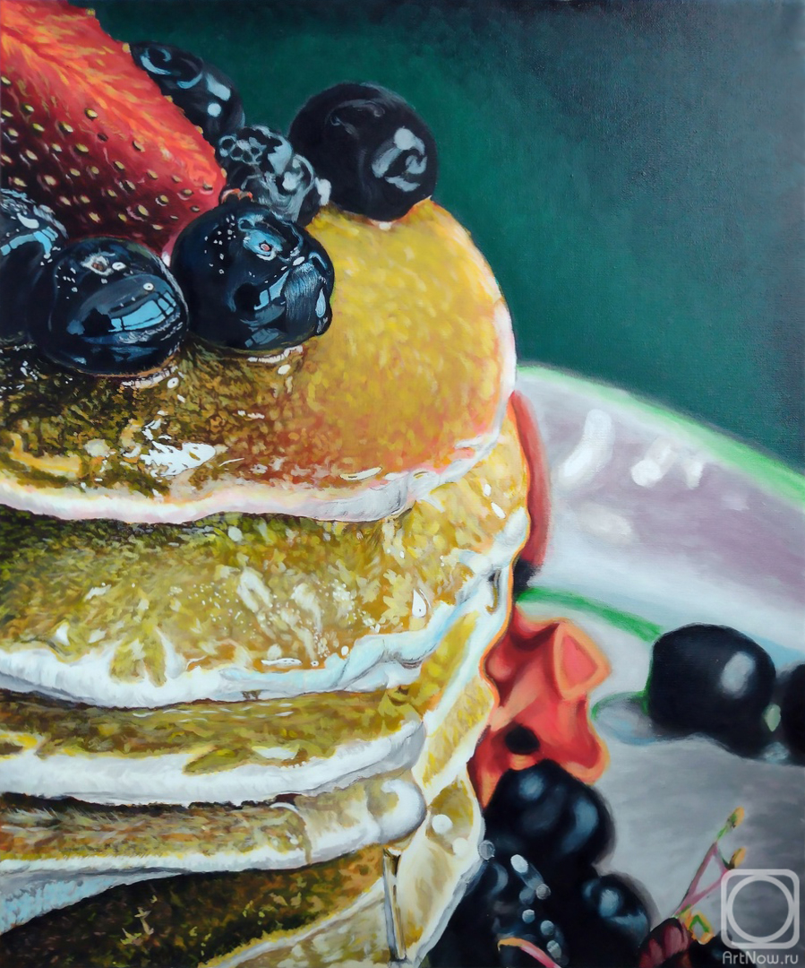 Terehov Evgeniy. Pancakes in honey and berries