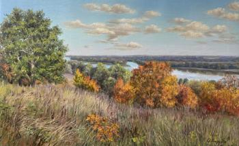 River Oka. Nagornaya oak grove (Landscape With A River). Tikunova Olga