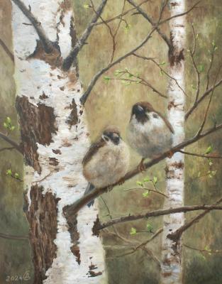  (Sparrows On A Branch).  
