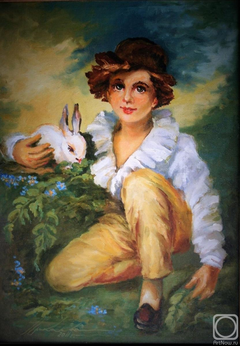 Prokaeva Galina. Boys and rabbit