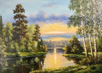 In the evening by the river. Bude Lyudmila