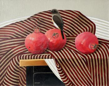 Pomegranates and Bird (Kitchen). Berestova Ksenia