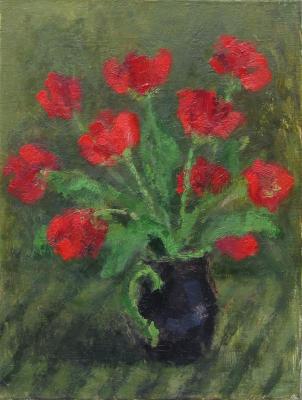 Tulips (Still Life With Red Flowers). Andrietc Anatoliy