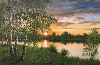 Evening over the river. Lupiychuk Viktor