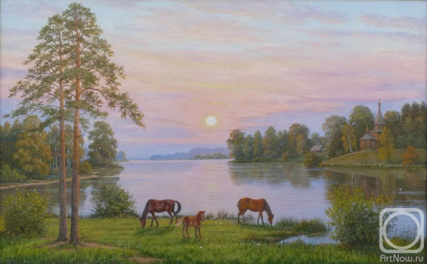 Zhukov Leonid. On the banks of the river
