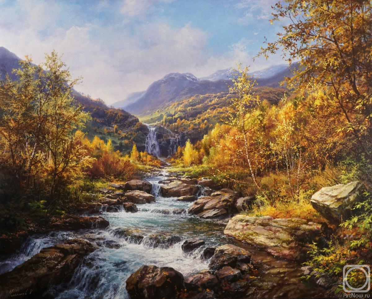 Yushkevich Viktor. River's journey in the autumn mountains