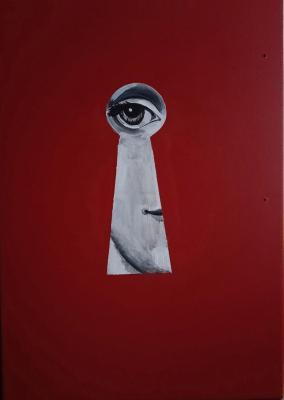 Kitchen painting (Keyhole Eye). Baltrushevich Elena