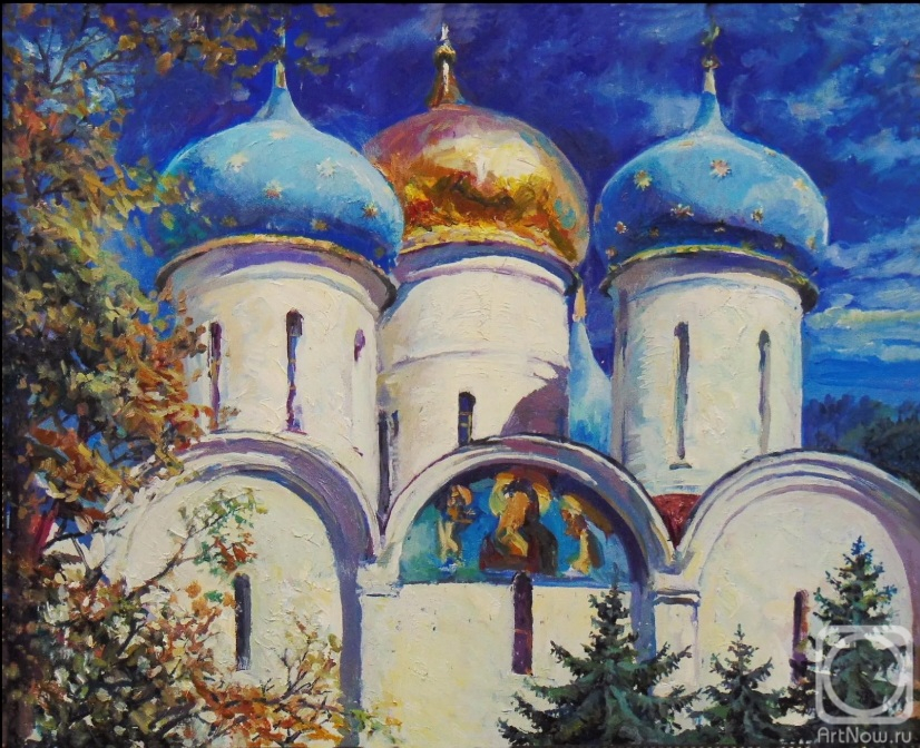 Bespalov Igor. Domes of the Trinity Lavra of St. Sergius in Sergiev Posad