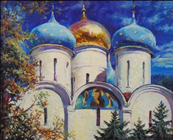 Domes of the Trinity Lavra of St. Sergius in Sergiev Posad. Bespalov Igor