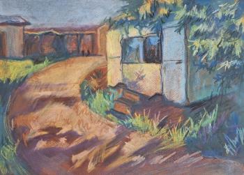 Old trailer, sawmill. Antipova Mariya