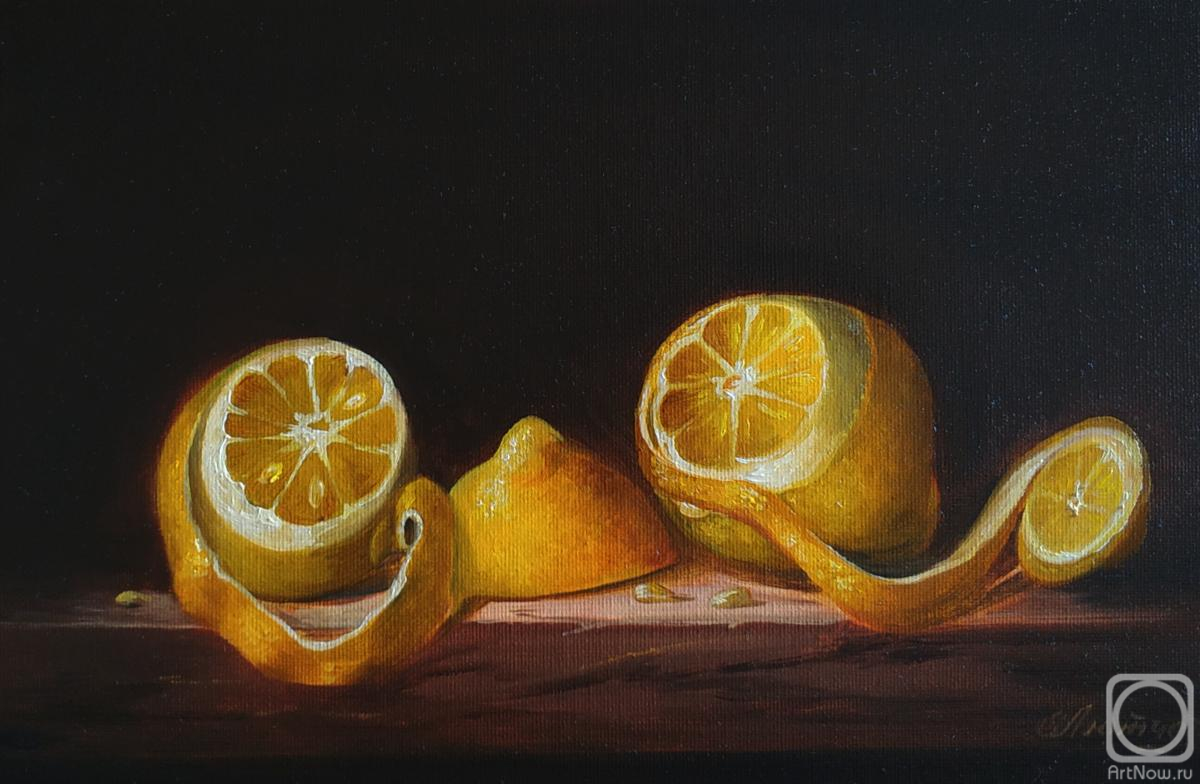 Lutcher Elena. Still life with lemons