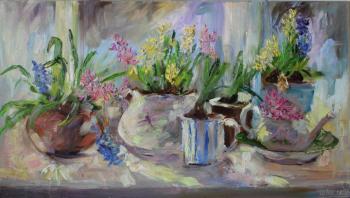 Signs of Spring (Still Life By The Window). SHved Anna