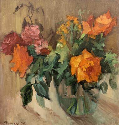 Pink Blues (Oil Roses). Bolotskaya Lyudmila