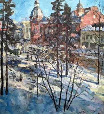 April in my favorite city (Shadows On Snow). Knecht Aleksander