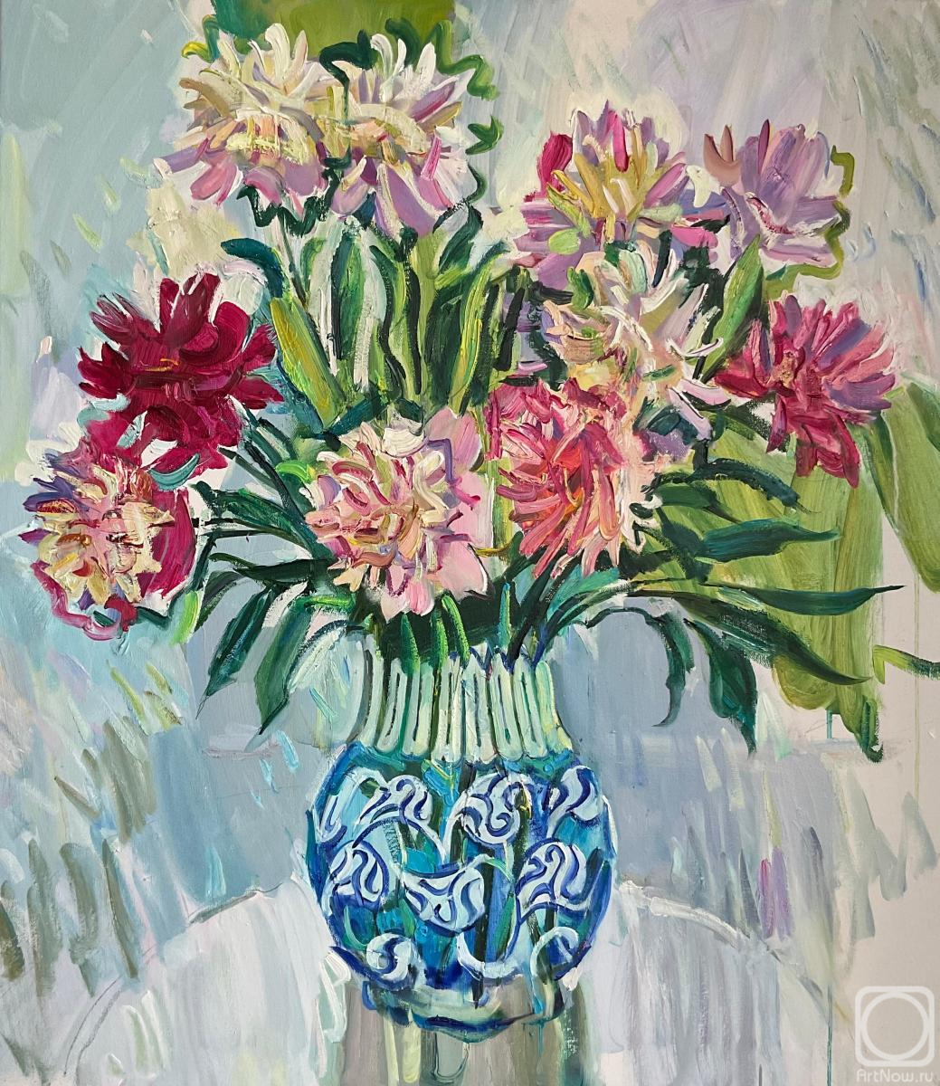 Sokolova Ekaterina. Bouquet of peonies in a vase