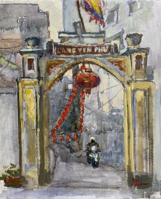 Gates of Lang Yen Phu street