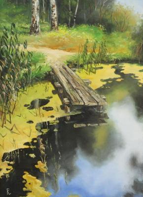 Mysterious swamp (Swamp Landscape). Kiselevich Gennadiy