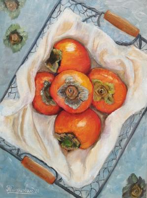 Sweet persimmon (Persimmon Oil Painting). Olehnovich Polina