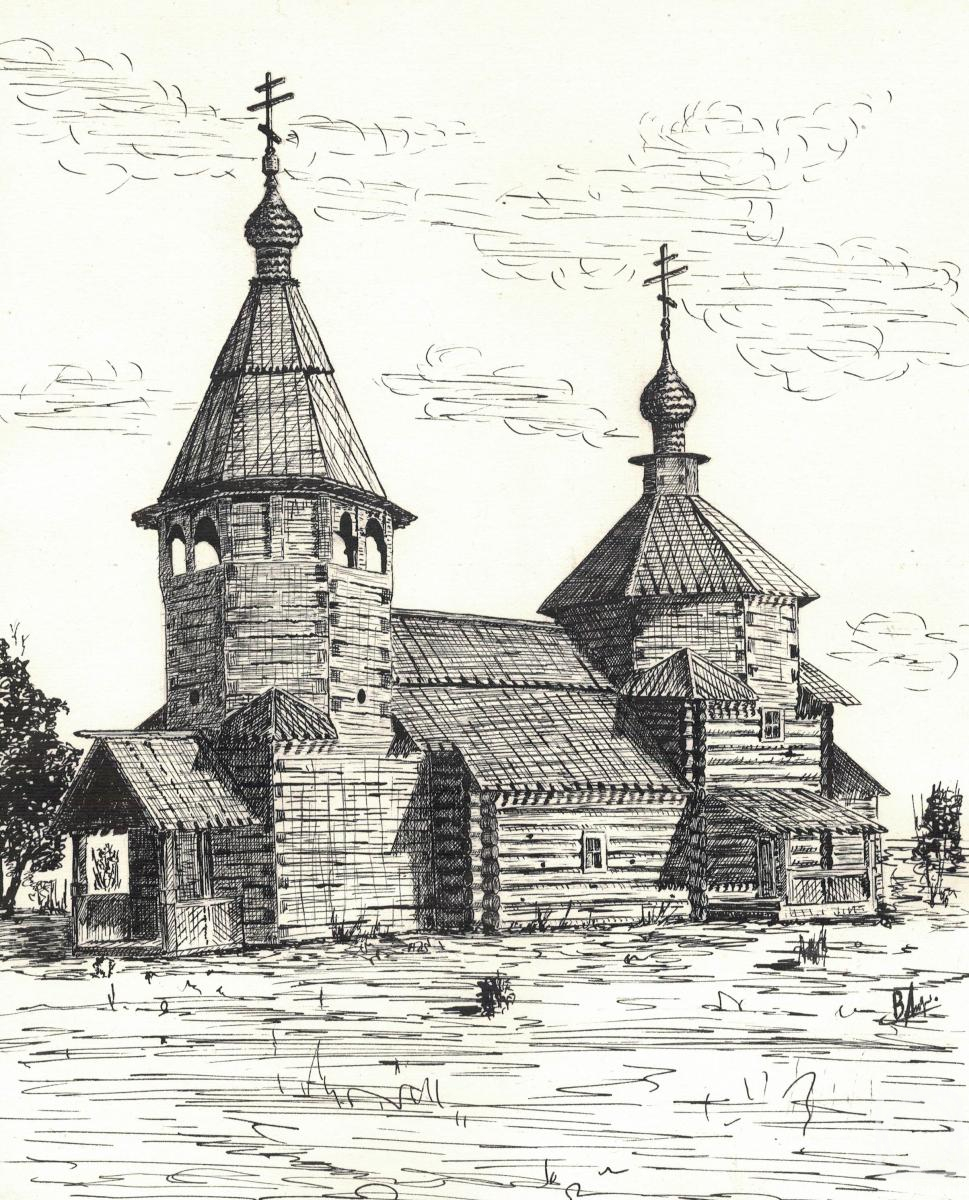 Lebedev Vladimir. Resurrection Church. Suzdal (Russia)