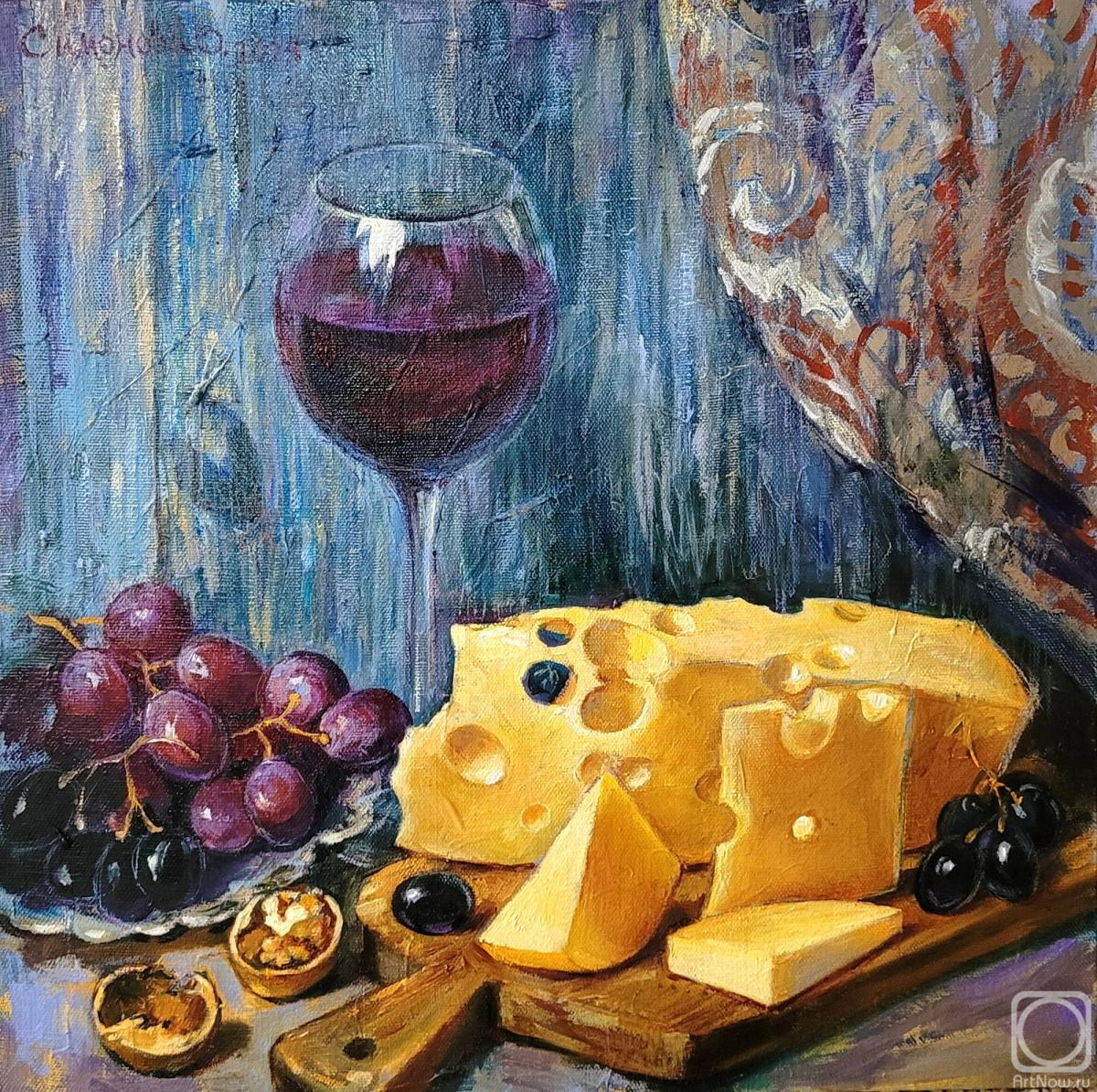 Simonova Olga. Cheese and wine