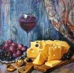 Simonova Olga. Cheese and wine