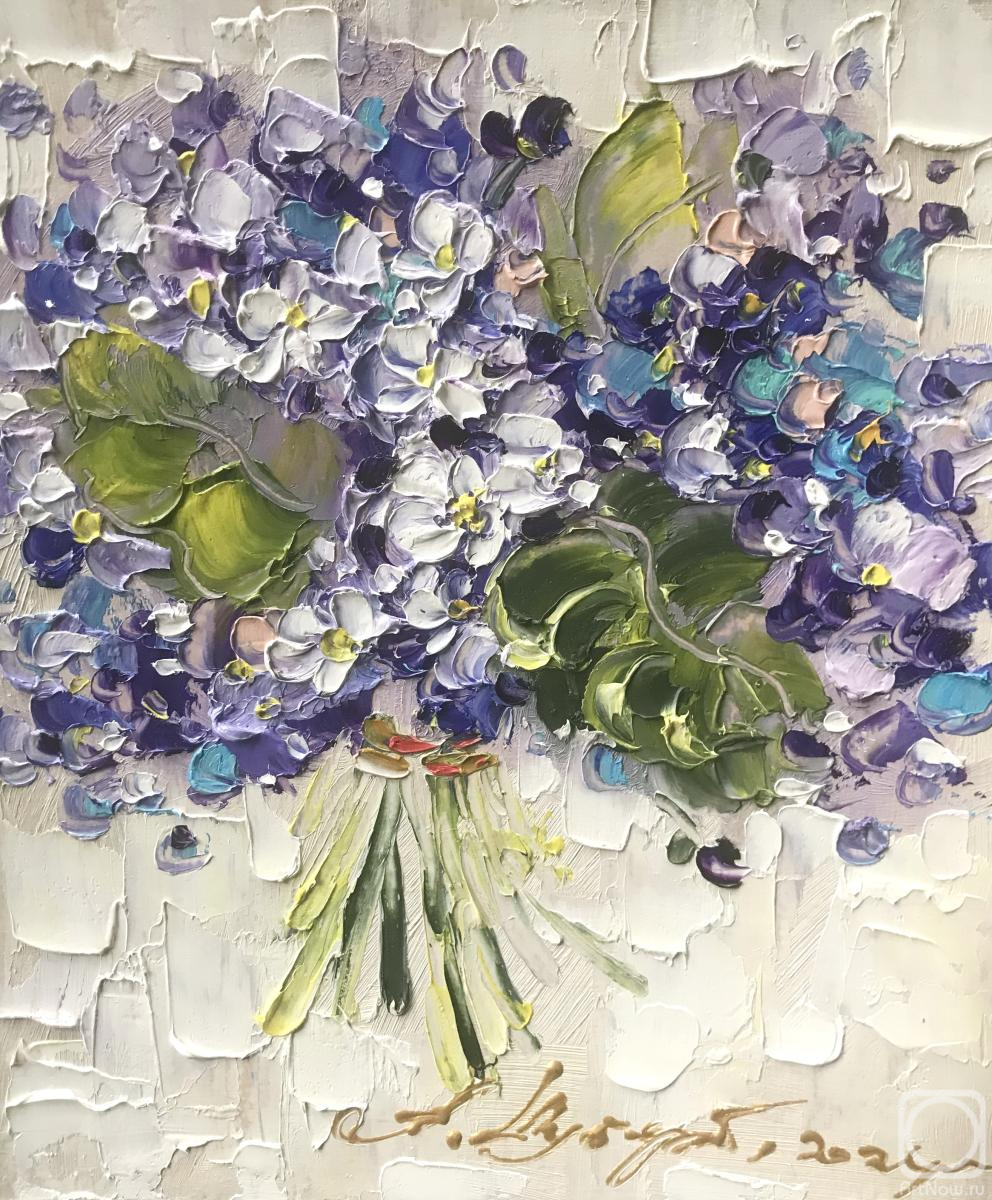 Shubert Anna. Bouquet with violets