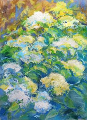 Flowering hydrangea (etude) (Pastel Flowers). Masterkova Alyona