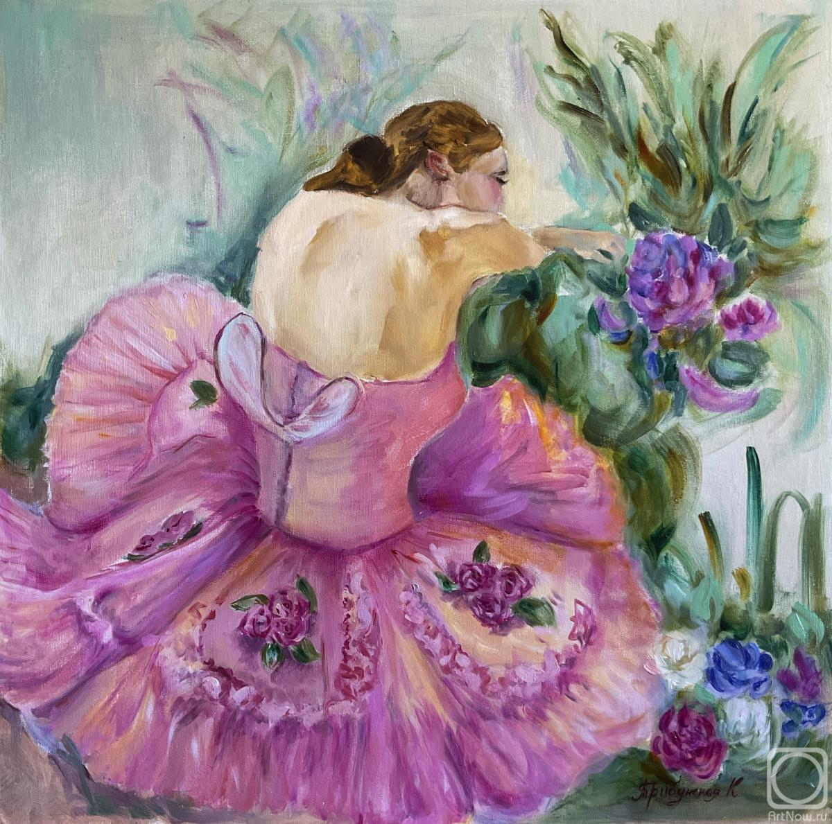 Tribunskaya Kseniya. Peony ballerina