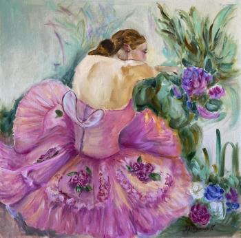 Peony ballerina (Painting With A Ballerina). Tribunskaya Kseniya