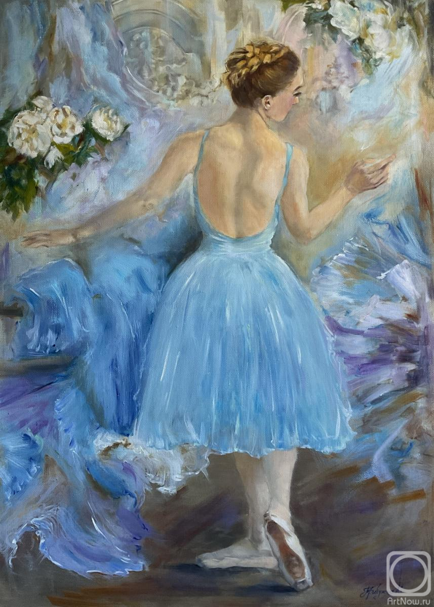 Tribunskaya Kseniya. Ballerina in blue