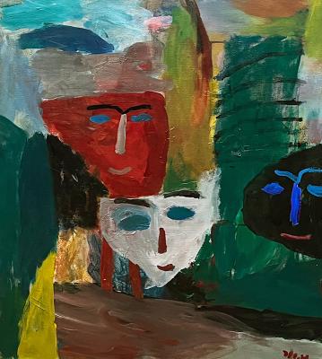 Three masks. Jelnov Nikolay