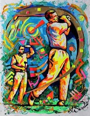 Golf, life is good! (Painting Golf). Shirshov Alexander
