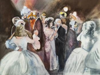 At the Ball (Genre Painting). Zozoulia Maria
